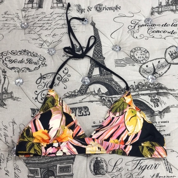 Robin Piccone Mila Triangle Floral Print Bikini Top - Picture 3 of 6